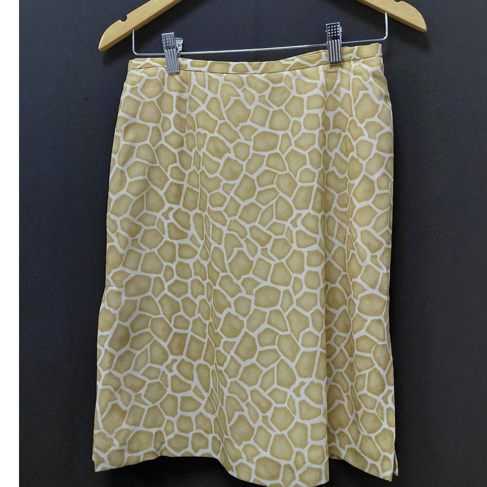 Liz Claiborne Collection Giraffe Print Skirt Animal Print Lined Size 8